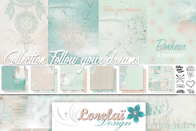 [RueDuScrap]Nouveautés de rentrée!! FOLLOW YOUR DREAMS